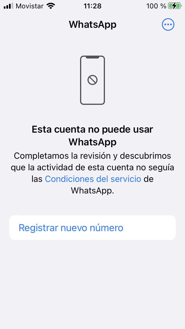 WhatsApp Bloqueado